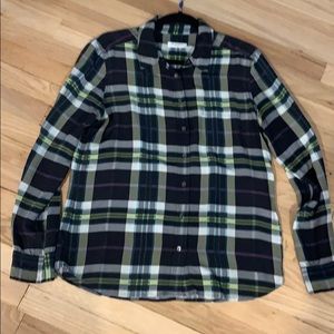 Equipment Silk Plaid Top/Shirt/Blouse